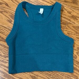ALO Yoga Teal Crop Top